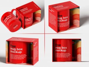 Mug In The Box Mockup