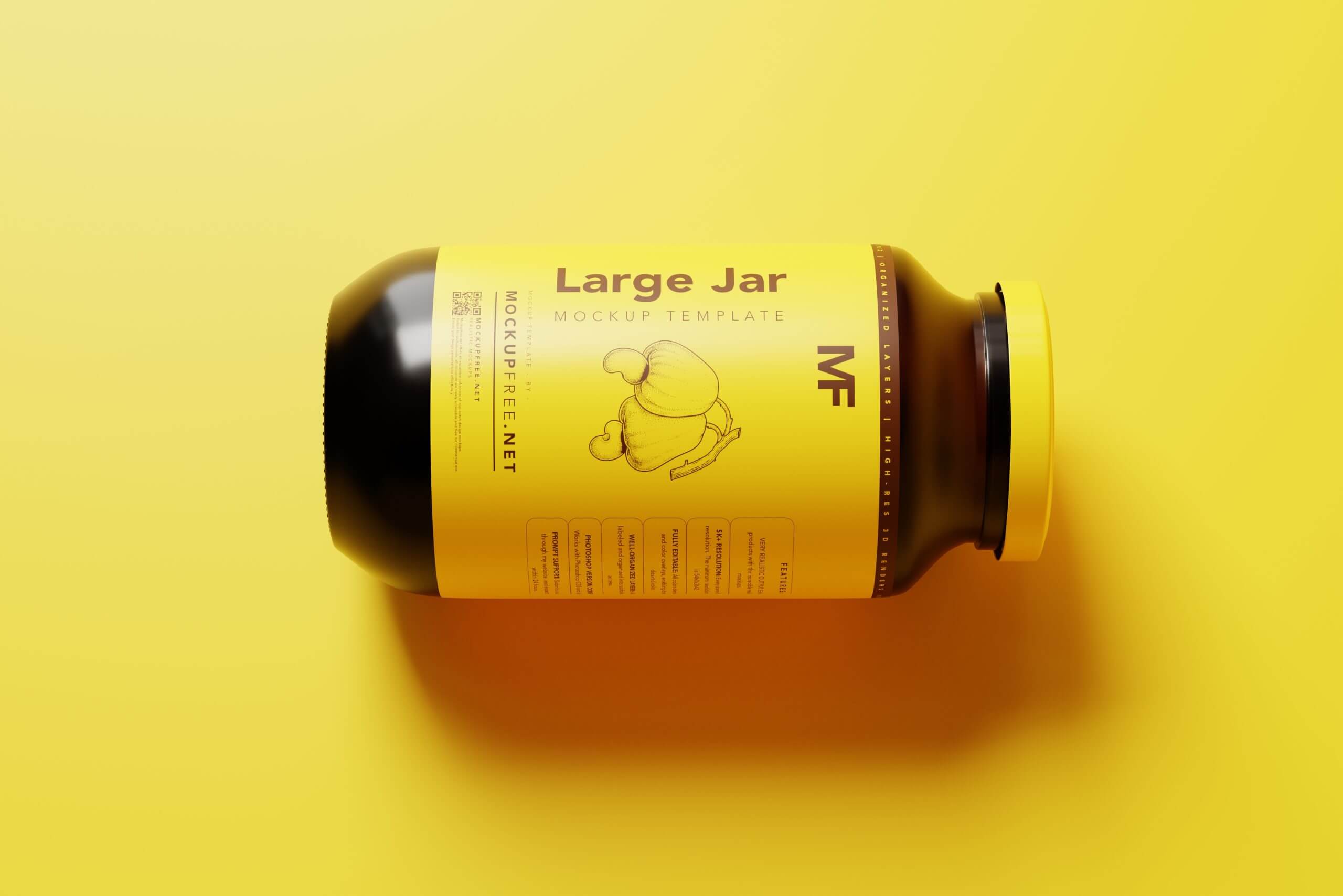 1L or 1.5L Large Jar Mockups6