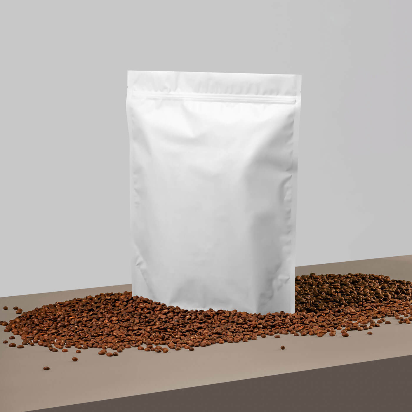 Free Coffee Bag Standing Pouch Mockup PSD2