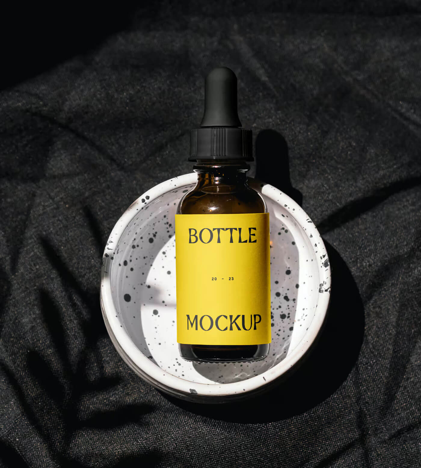 Free Cosmetic Bottle with Label Mockup1