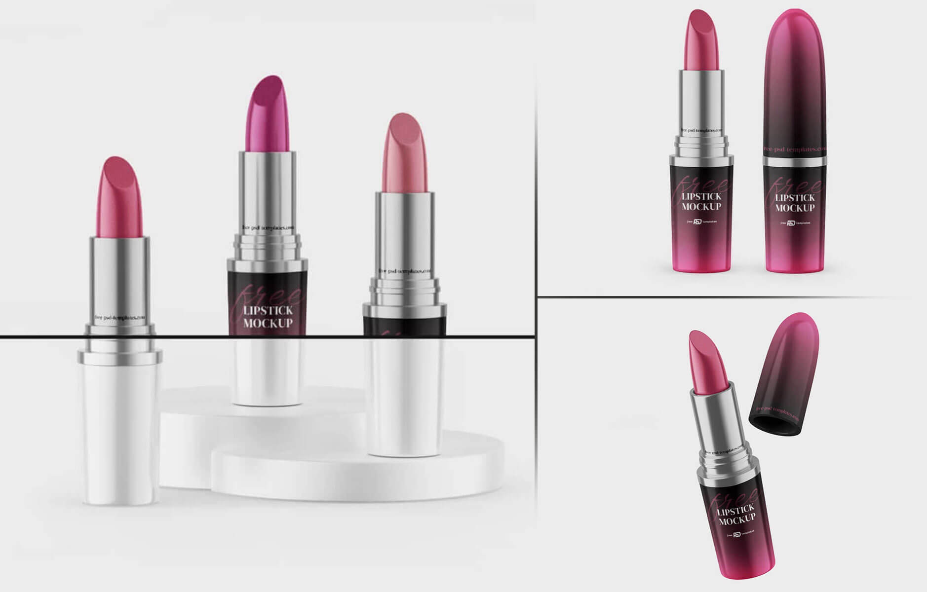Free Lipstick PSD Mockup