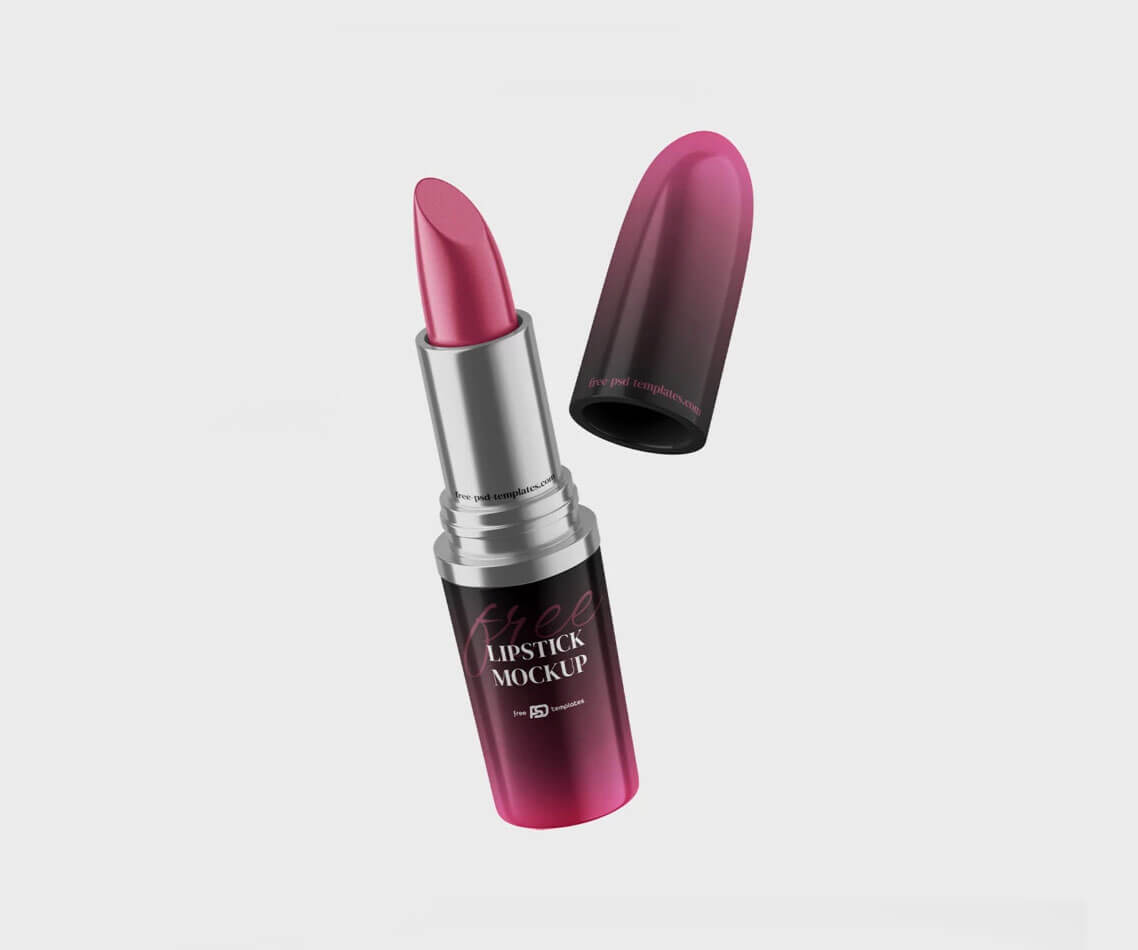 Free Lipstick PSD Mockup2