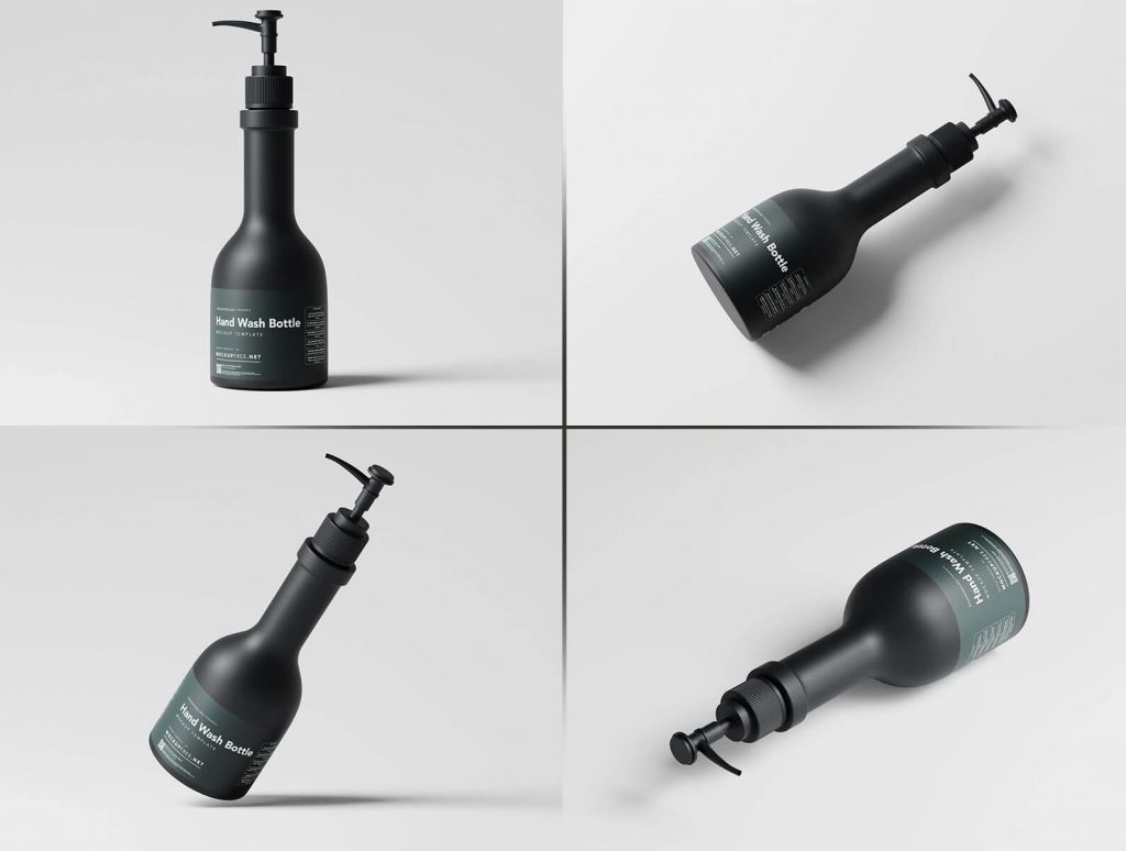 Hand Wash Pump Bottle Mockup
