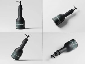 Hand Wash Pump Bottle Mockup