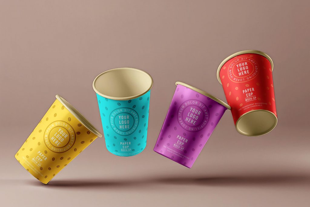 Hovering Paper Cup Mockup1