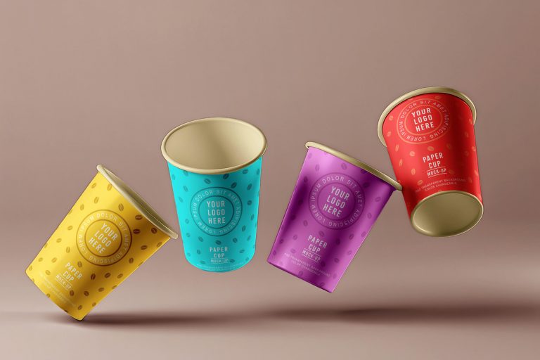 Hovering Paper Cup Mockup1