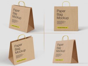 Paper Shopping Bag Mockup