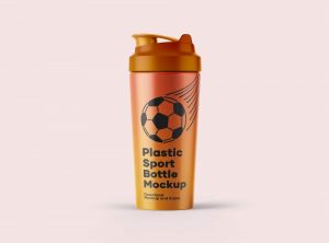Protein Shaker Bottle Mockup