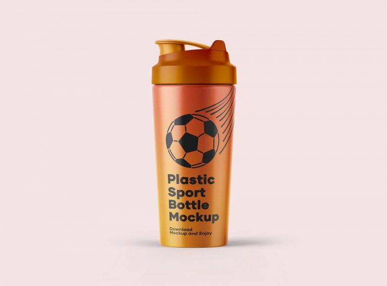 Protein Shaker Bottle Mockup