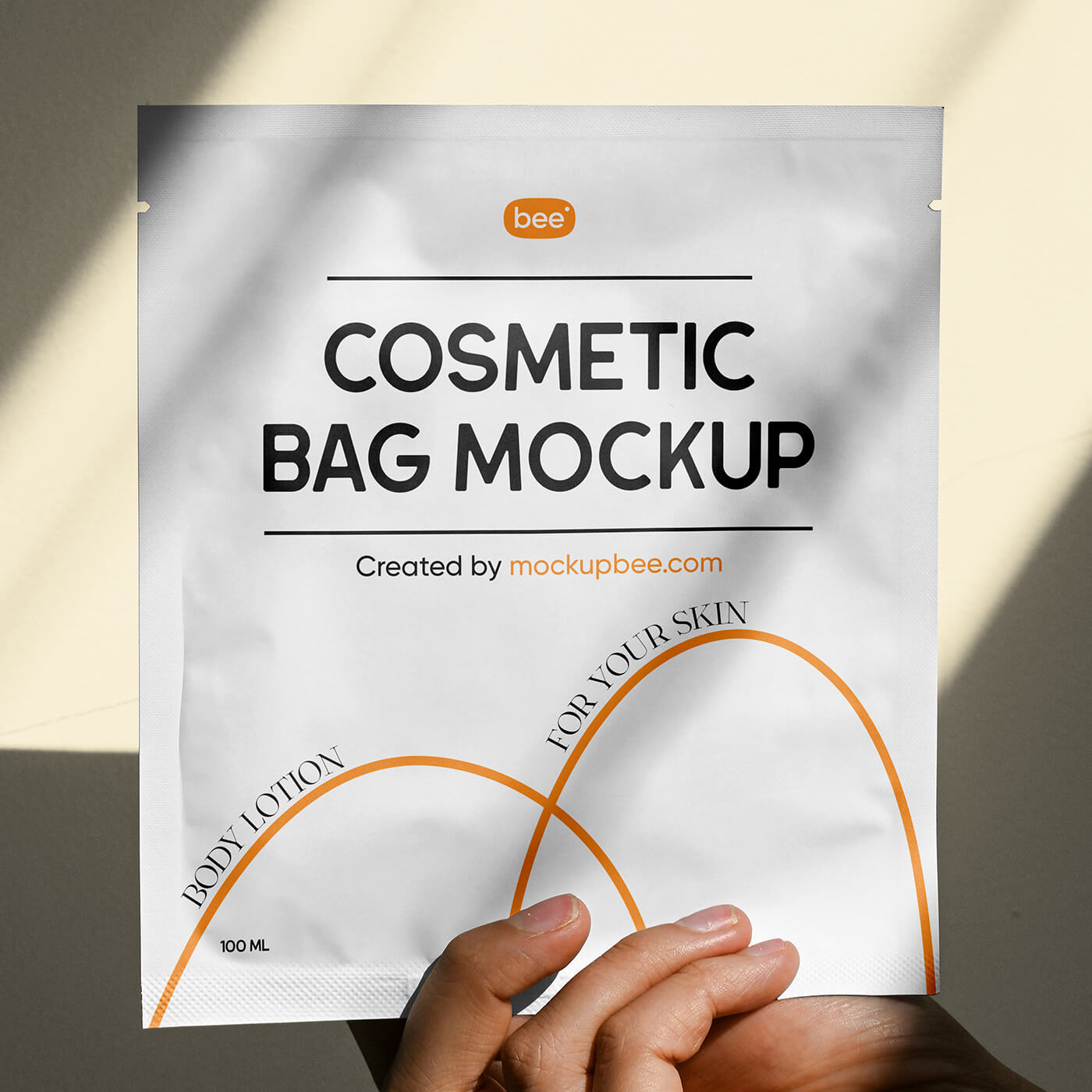 Free Cosmetic Packaging Sachet Mockup1