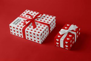 Free Valentine’s Gift Boxes Mockup1