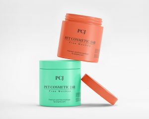 Free PET Cosmetic Jar Mockup1