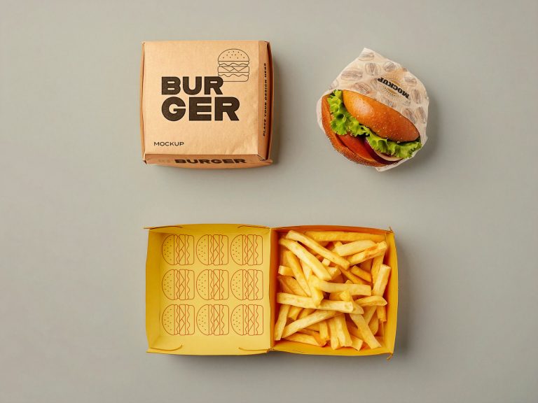To View Burger Box Mockup1