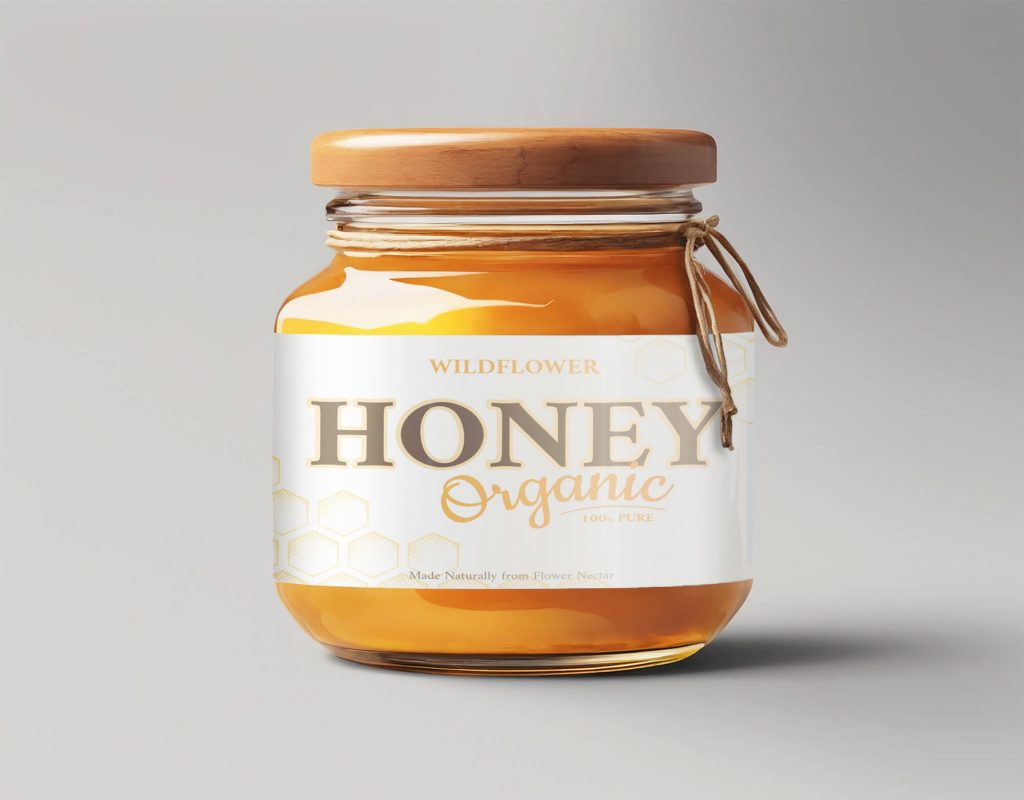 honey jar mockup