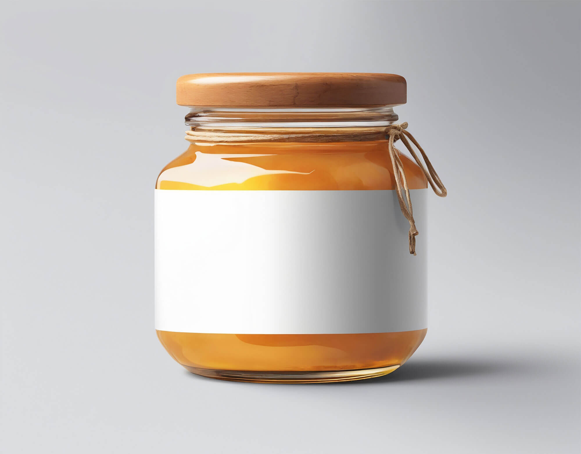 honey jar mockup psd