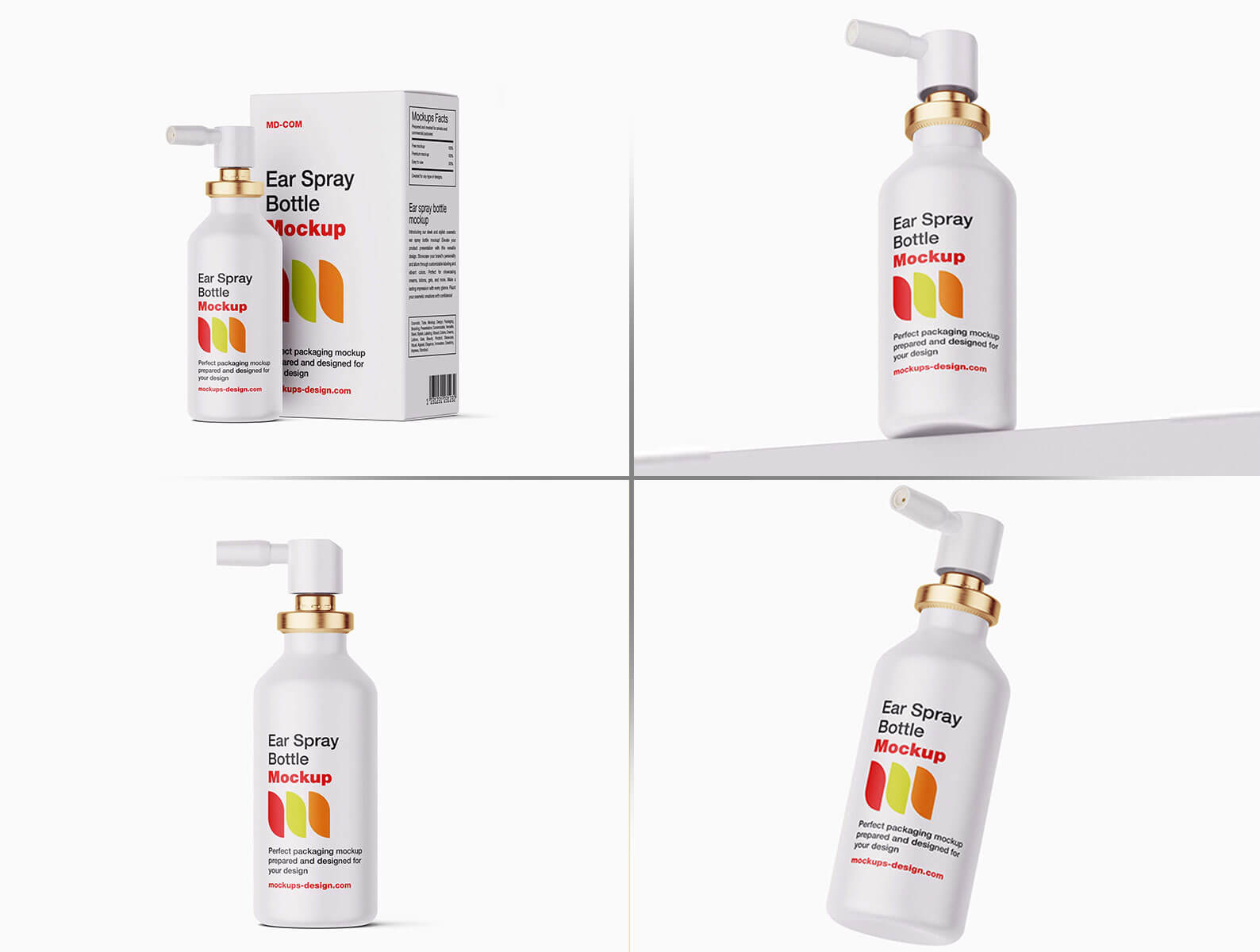 Ear Spray Bottle Mockup