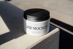 Free Cosmetic Jar Mockup1