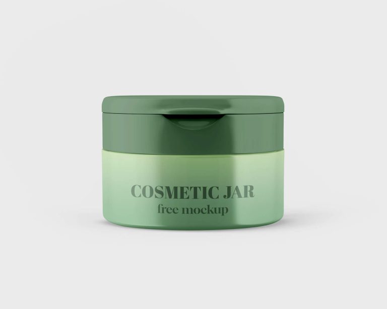 Free Cosmetic Jar PSD Mockup set - PacageMockup