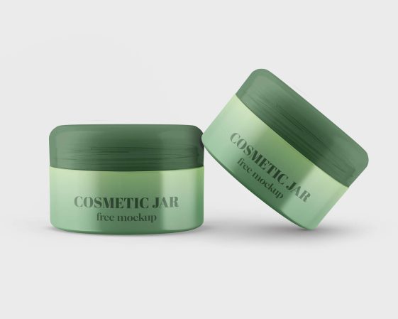 Free Cosmetic Jar PSD Mockup set - PacageMockup