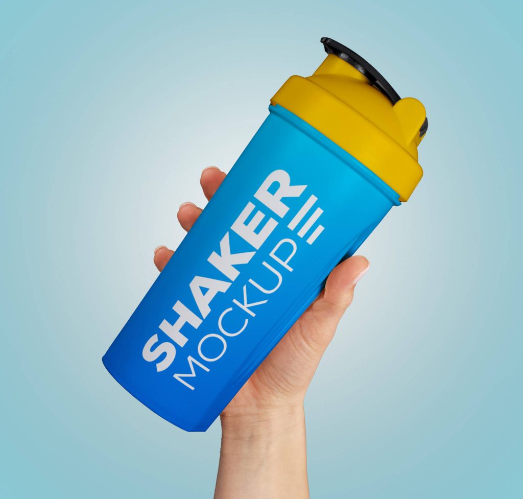 Plastic Shaker Bottle Mockup1