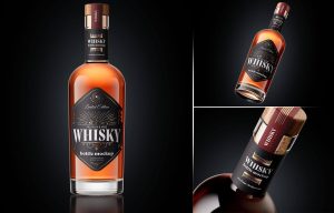 Whisky Bottle Mockup