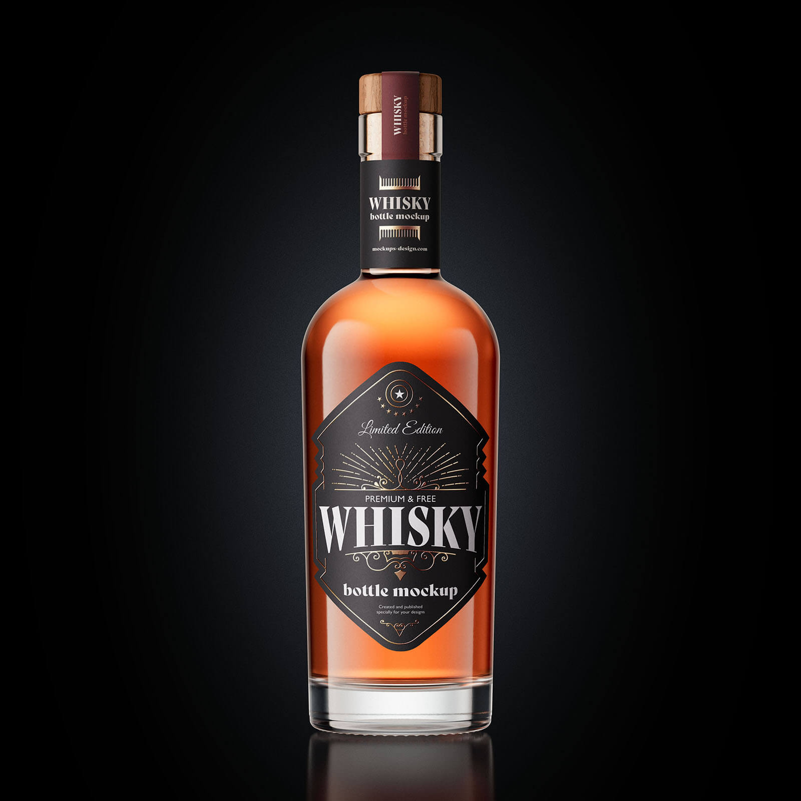 Whisky Bottle Mockup 1