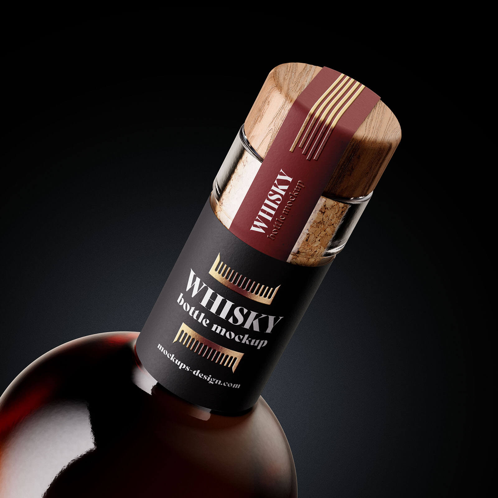 Whisky Bottle Mockup 2