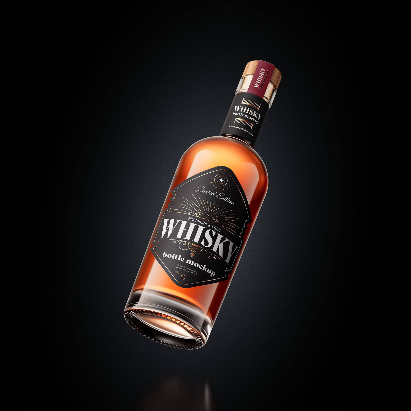 Whisky Bottle Mockup 3