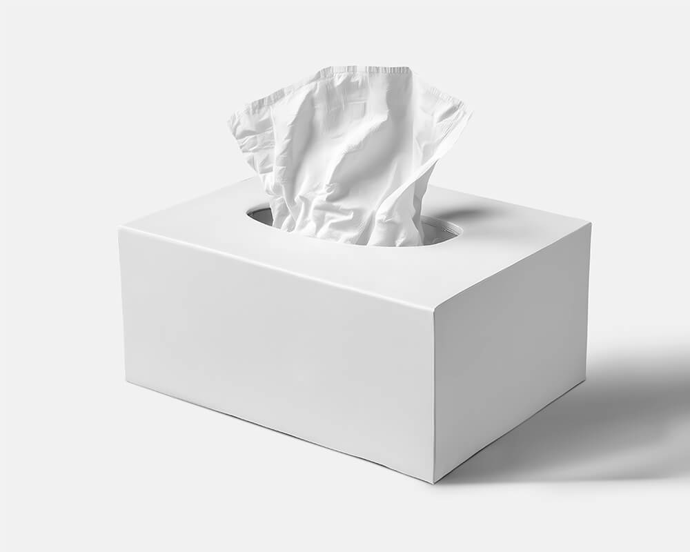 Free Facial Tissue Box Mockup 2