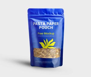 Free Pasta Paper Pouch Mockup 1