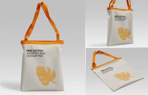 Free Cotton Shopping Bag Mockup PSD