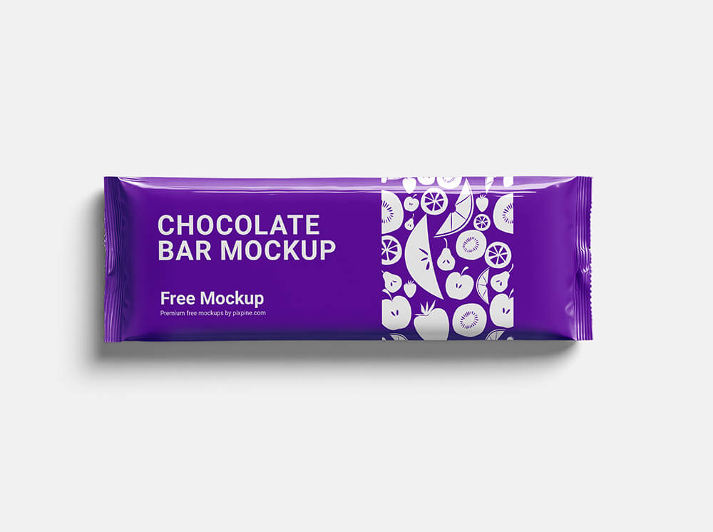 Free Chocolate or Candy Bar Mockup