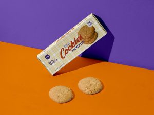 Free Cookie Box Mockup PSD