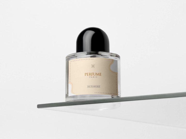 Free Luxury Perfume Bottle Mockup PSD