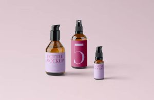 Pump Bottle Cosmetic Mockup