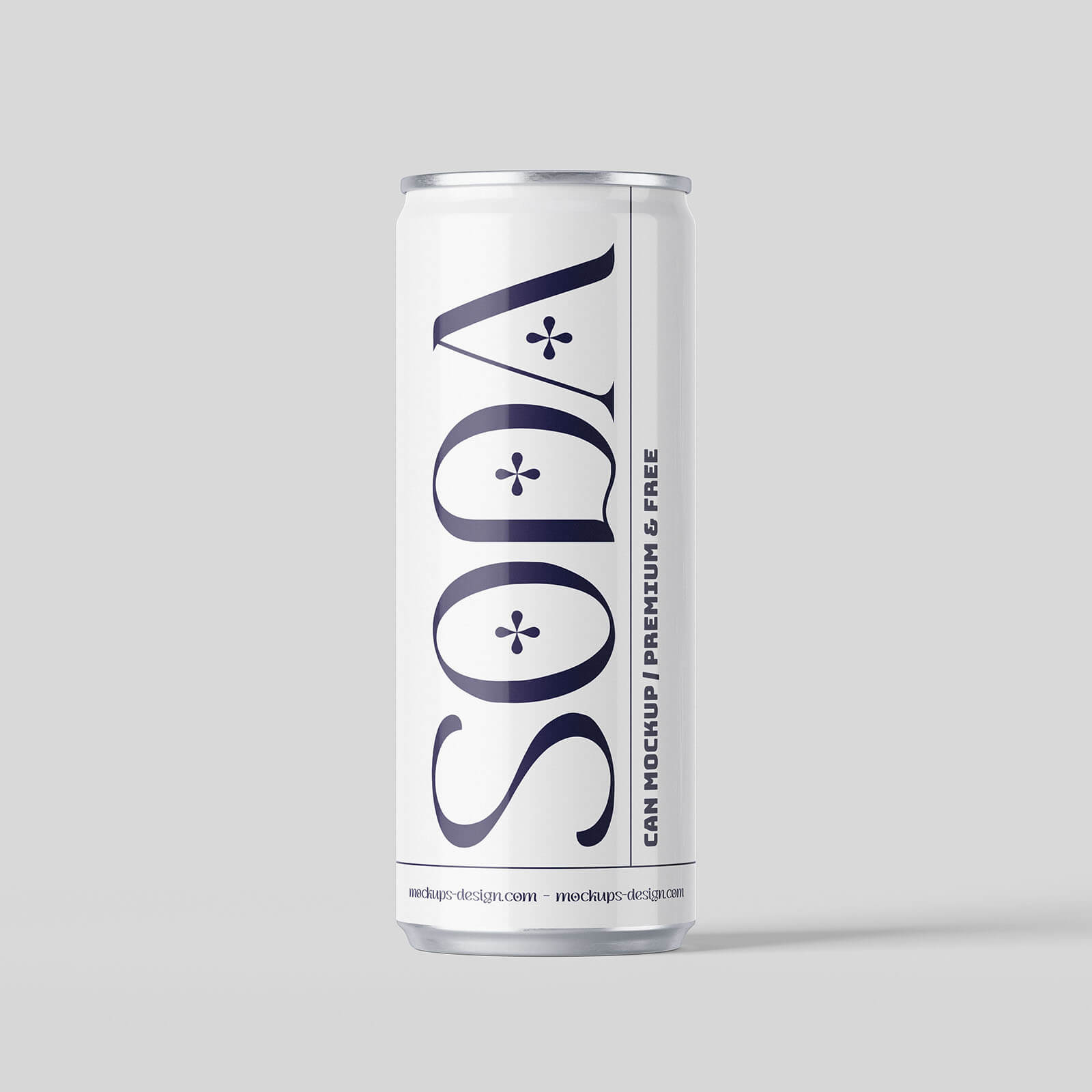 4 Free 250ml Soda Tin Beverage Can Mockup PSD Files