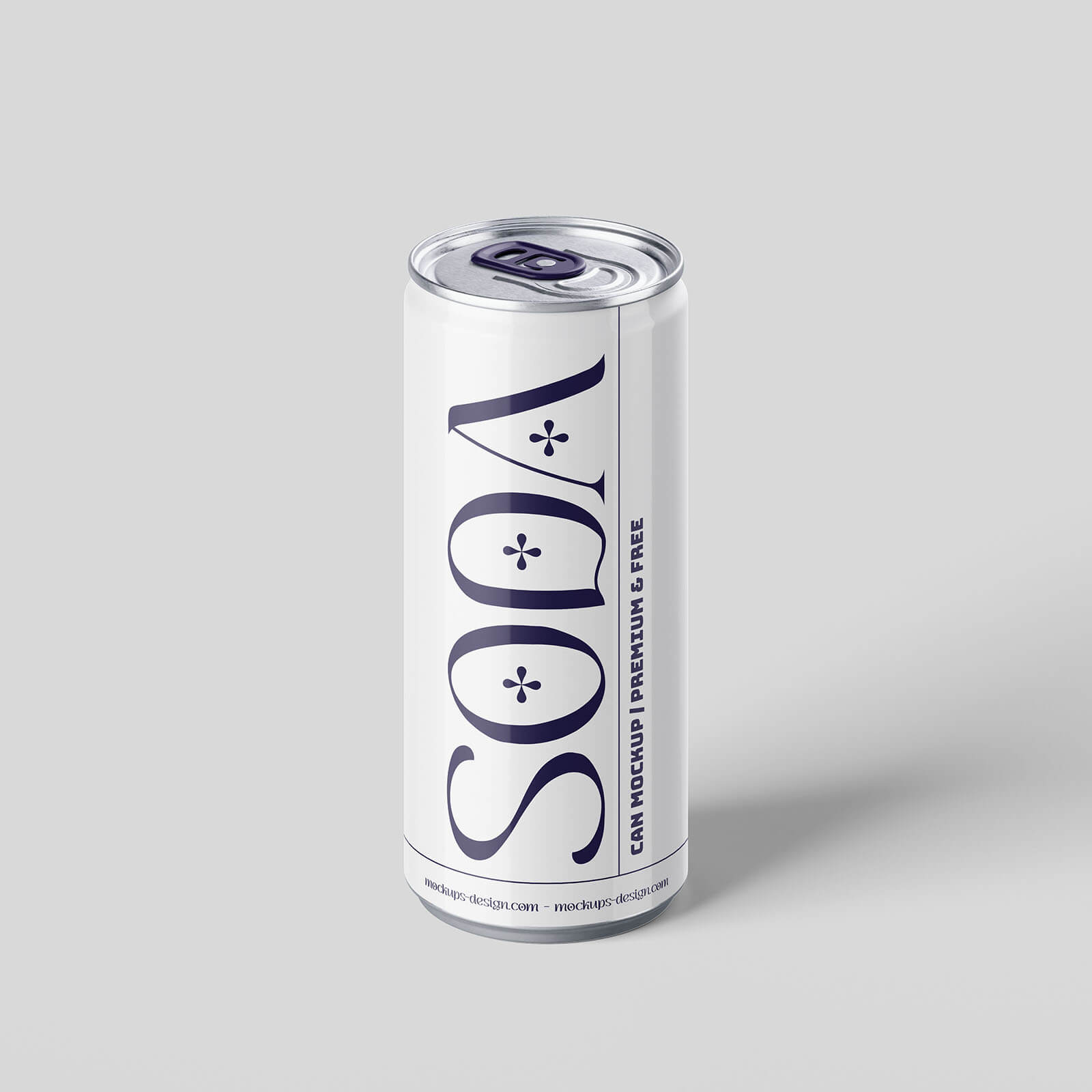 4 Free 250ml Soda Tin Beverage Can Mockup PSD Files