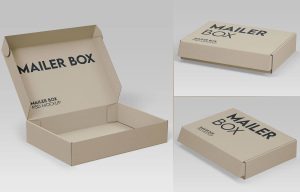 Free Mailer Box Mockup PSD