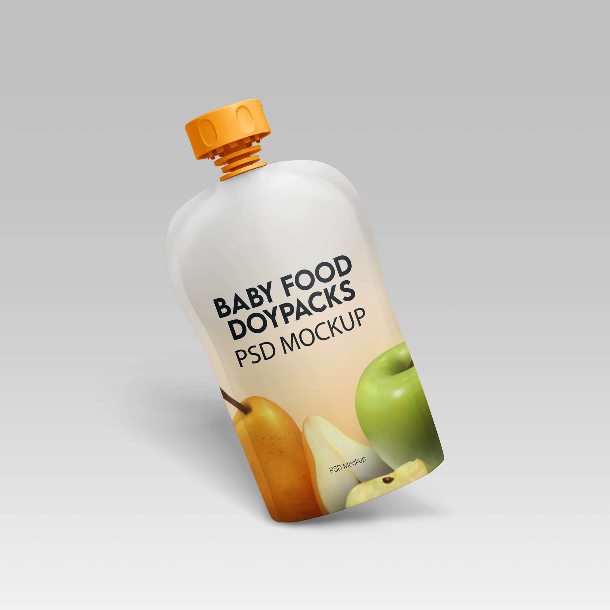 Baby Food Doypacks PSD Mockup 02
