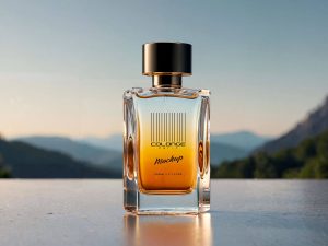 Free Realistic Perfume Bottle Mockup PSD