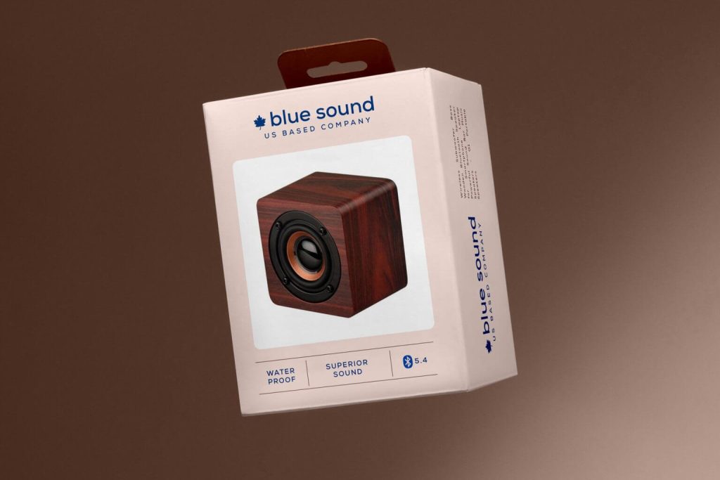 Free Floating Product Packaging Box Mockup PSD