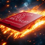 Free Pizza Box Meteor Mockup PSD