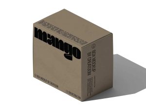 Free Isometric Delivery Packaging Box Mockup