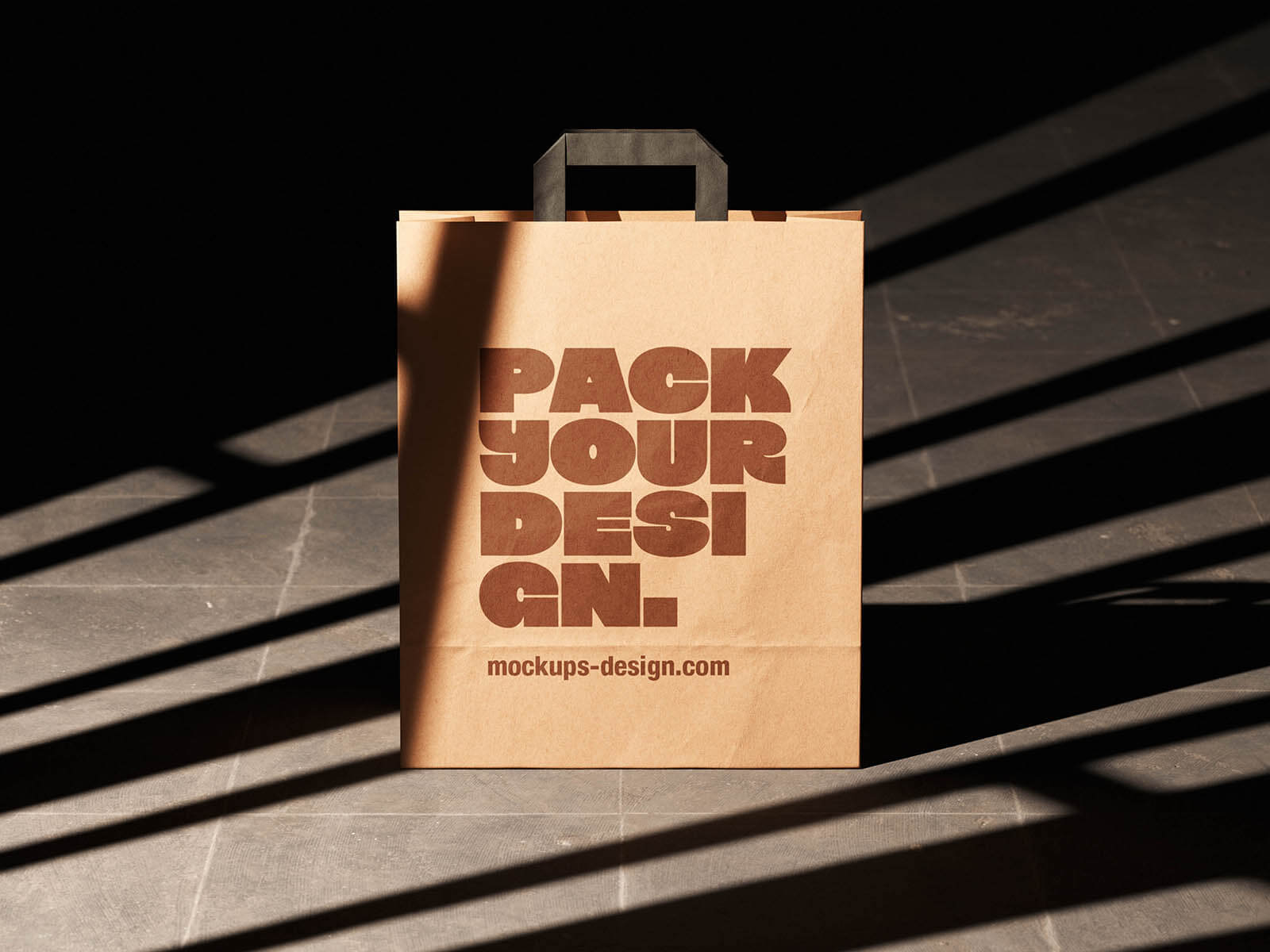 3 Free Eco Friendly Paper Bag Mockup PSD2