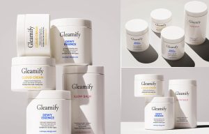 Cosmetic Jars Mockup PSD for skincare cream branding and white cosmetic packaging presentation