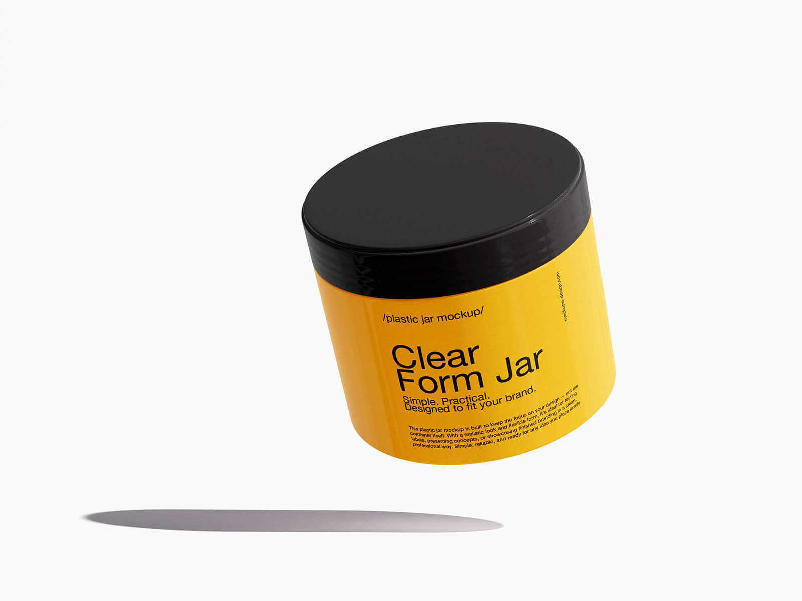 4 Free Versatile Plastic Jar Mockup PSD