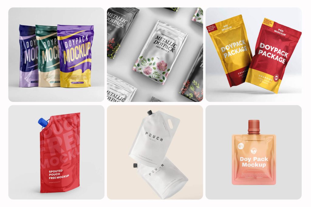 Doypack Pouch Packaging Mockup