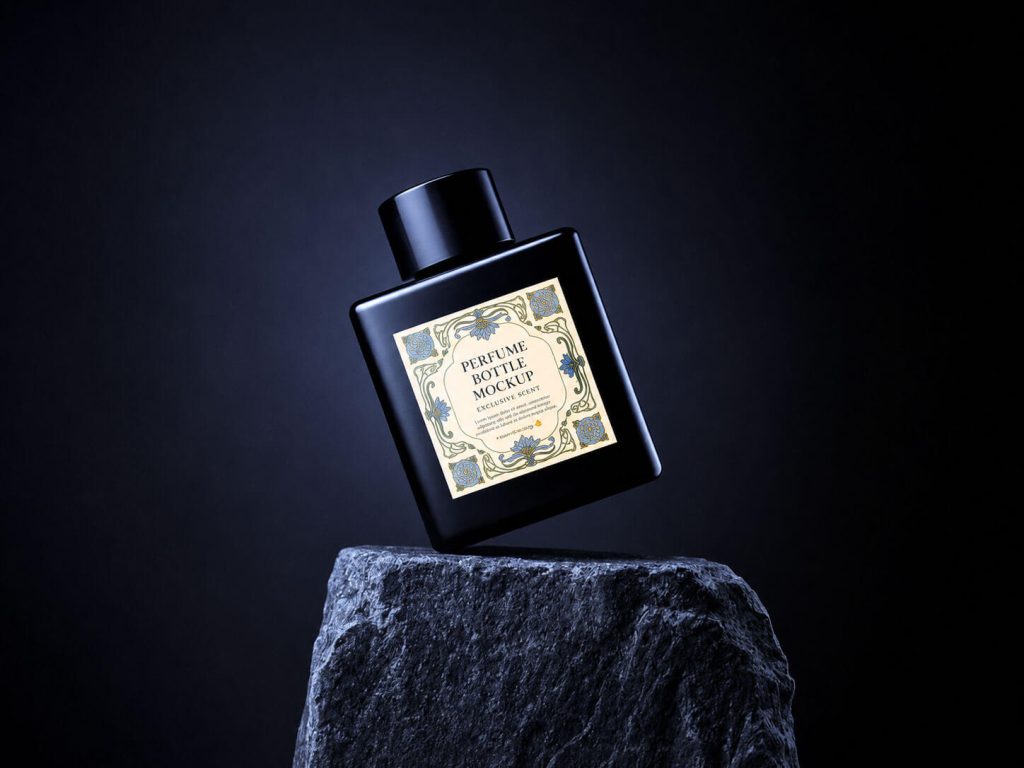 Free Perfume Bottle Mockups Luxury Fragrance Branding Set