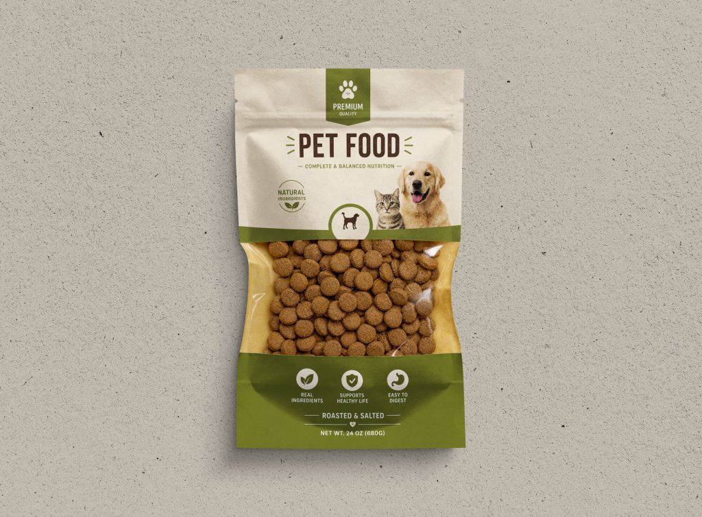 10 Free Pet Food Packaging Mockup PSD Templates