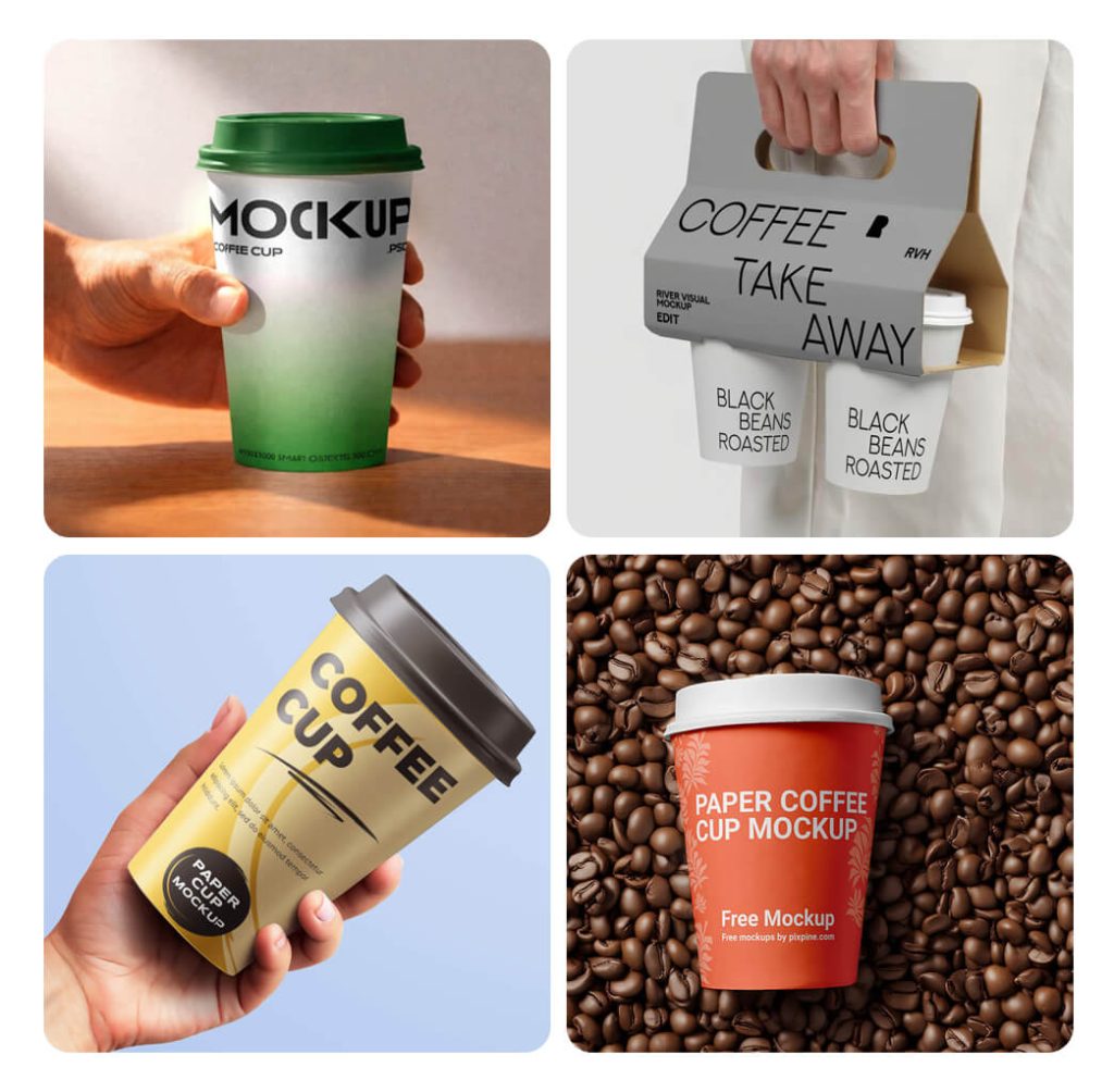 Pacagemockup Free Cup Packaging Mockup PSD Collection
